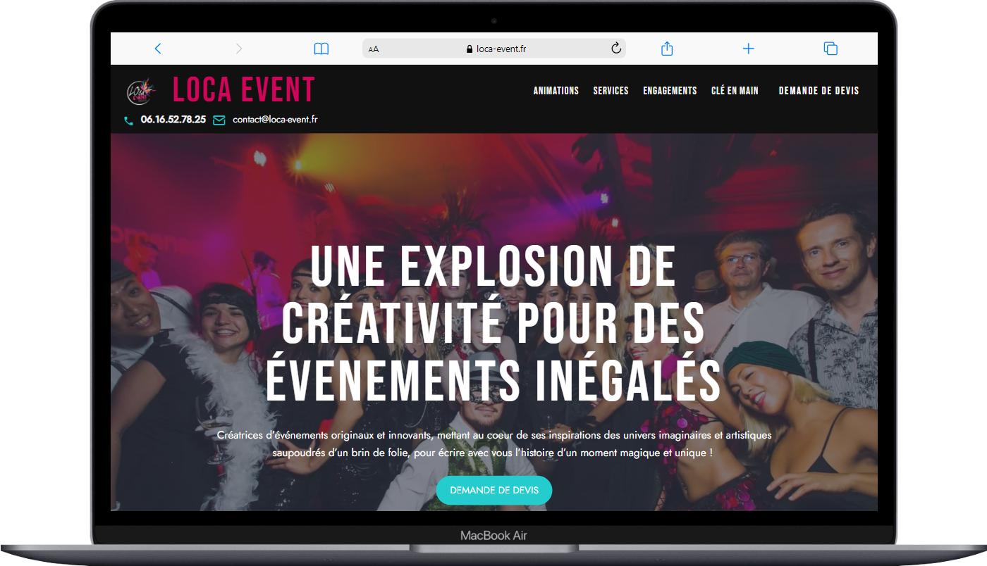 presentation projet Loca Event